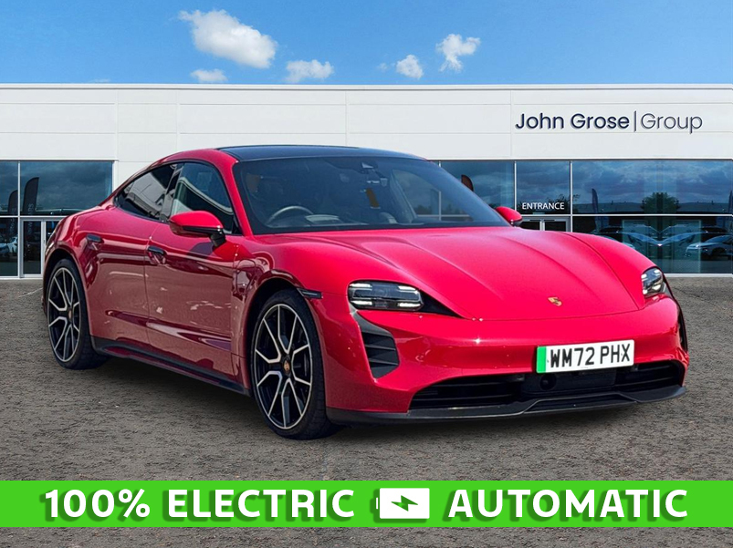 Porsche Taycan 350Kw 93Kwh Rwd Saloon WM72PHX Red