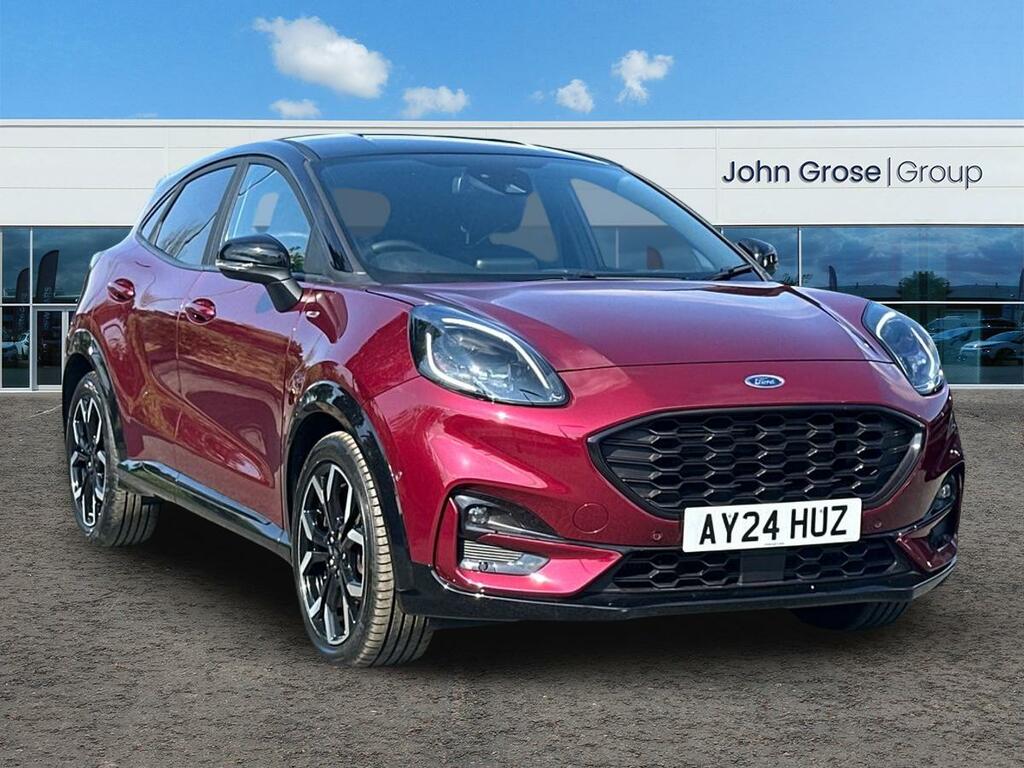Ford Puma 1.0 Ecoboost Hybrid Mhev Vivid Ruby Ed Dct Hat AY24HUZ Red