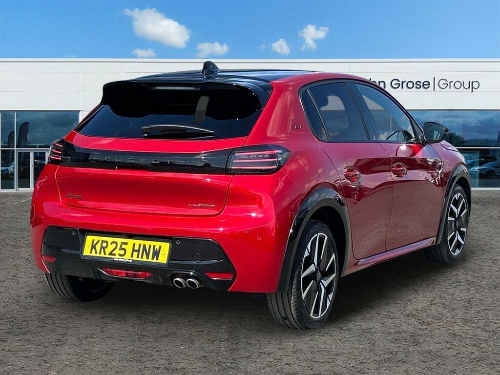 Peugeot 208 1.2 Hybrid 136 Gt E-dsc6 Hatchback KR25HNW Red #3