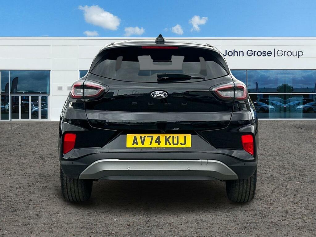 Ford Puma 1.0 Ecoboost Hybrid Mhev Titanium Hatchback AV74KUJ Black #4