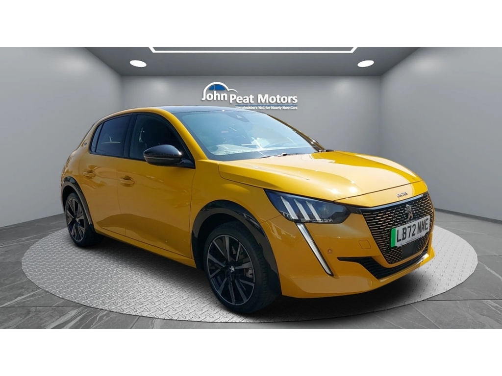 Peugeot e-208 Gt Yellow #3