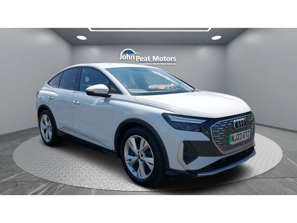 Audi Q4 E Tron S Line NJ23GTZ White #3