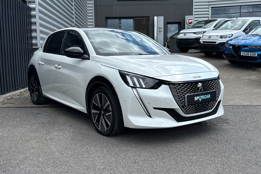 Peugeot e-208 50Kwh Gt Premium 7Kw Charger RXZ4658 White #3