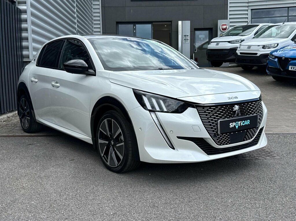 Peugeot e-208 50Kwh Gt Premium 7Kw Charger RXZ4658 White #4