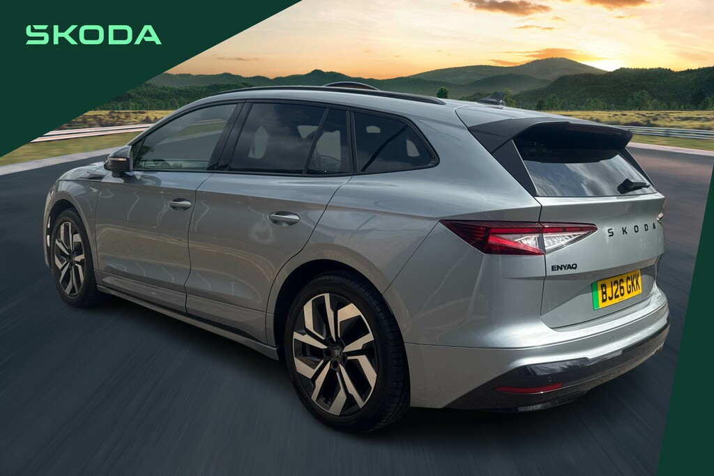 Skoda ENYAQ 210Kw 85X Sportline 82Kwh 4X4 BJ26GKK Silver #3