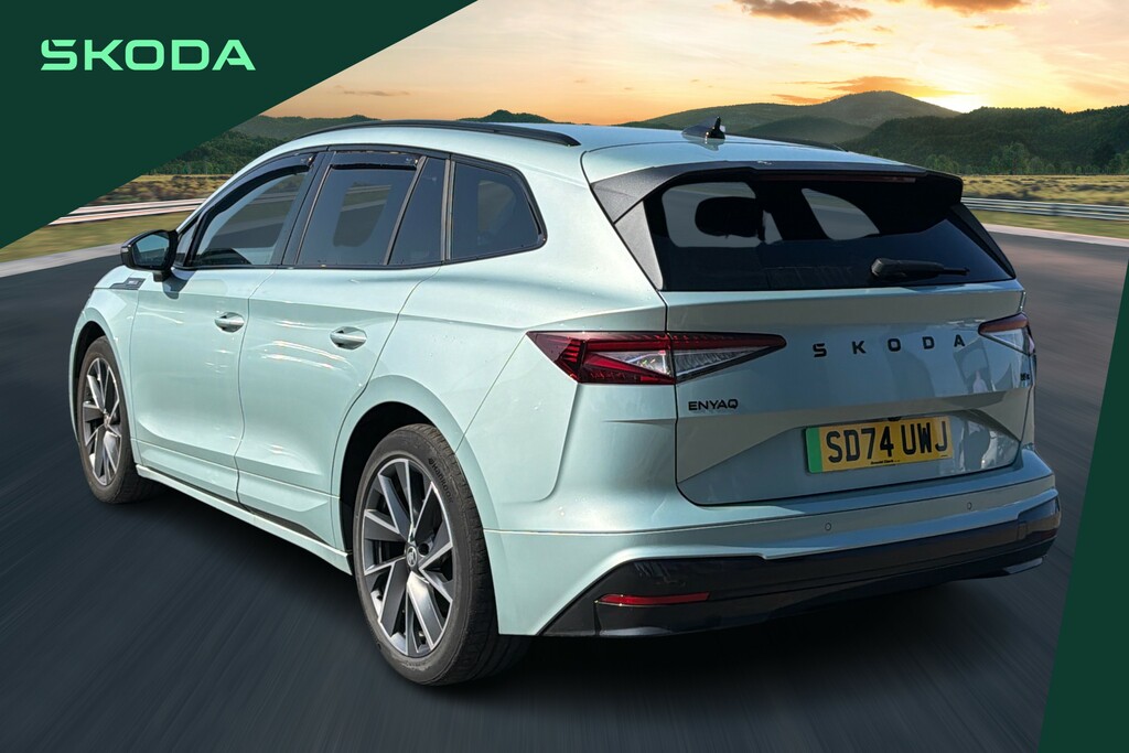 Skoda ENYAQ 210Kw 85X Sportline Plus 82Kwh 4X4 SD74UWJ Silver #3