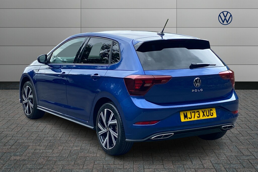 Volkswagen Polo 1.0 Tsi 110 R-line Dsg MJ73XUG Blue #3
