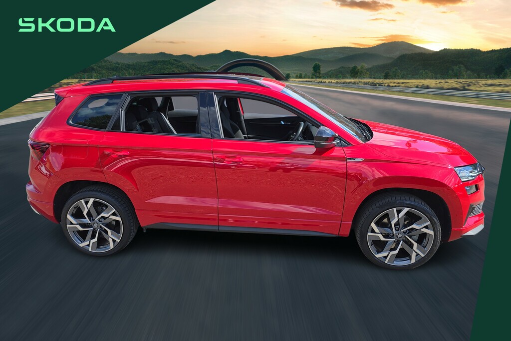 Skoda Karoq 1.5 Tsi Sportline Dsg BK24FKU Red #4