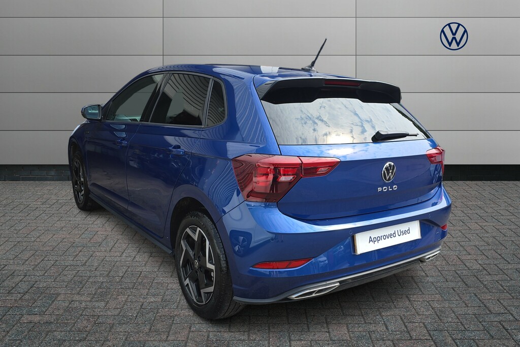Volkswagen Polo 1.0 Tsi 115 R-line Dsg DK75YPW Blue #3