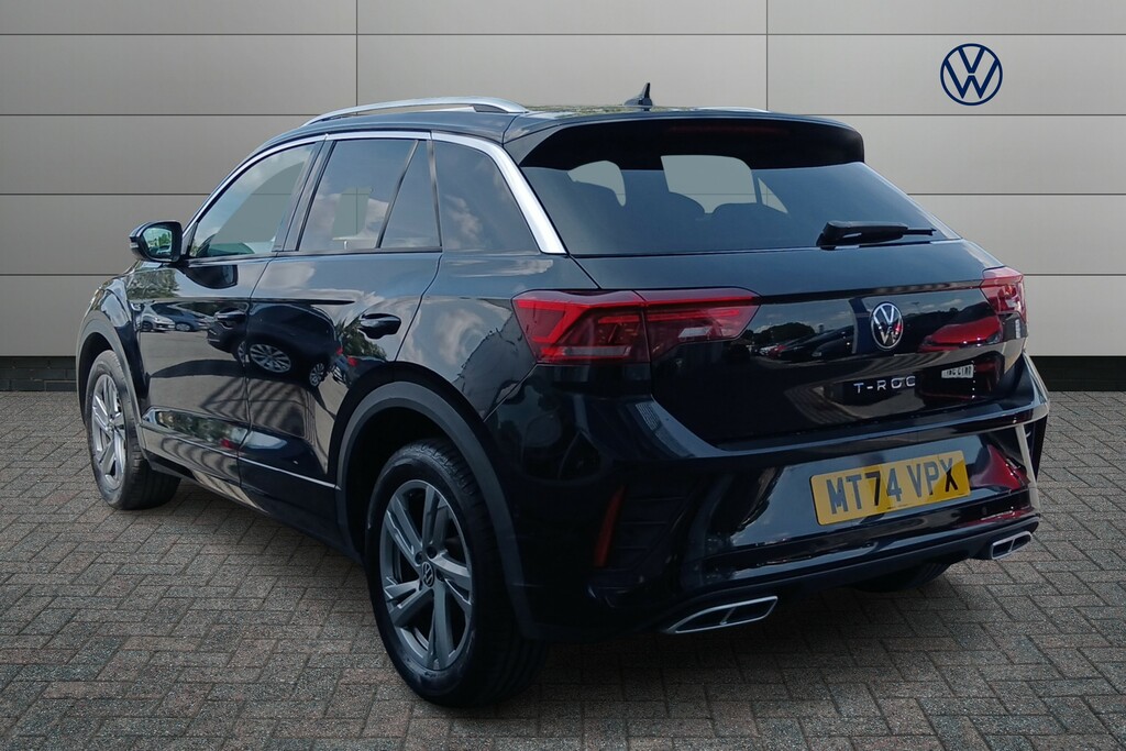 Volkswagen T-Roc 1.5 Tsi R-line Dsg MT74VPX Black #3