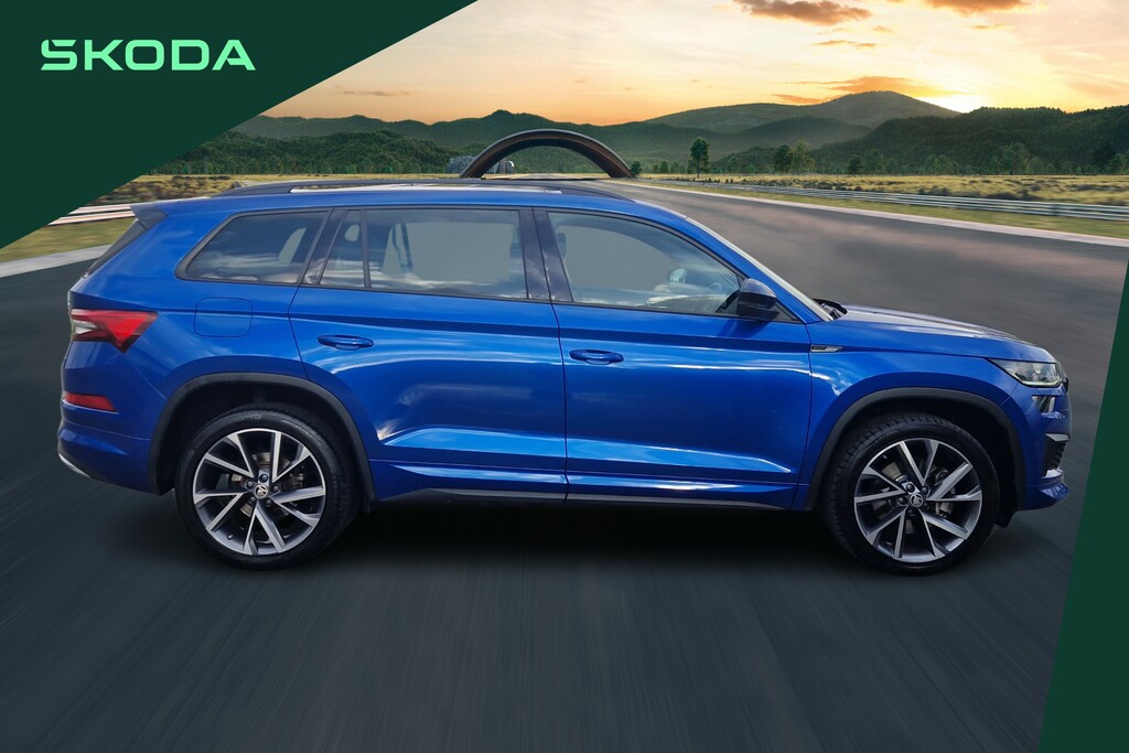 Skoda Kodiaq 2.0 Tdi Sport Line 4X4 Dsg 7 Seat Blue #4