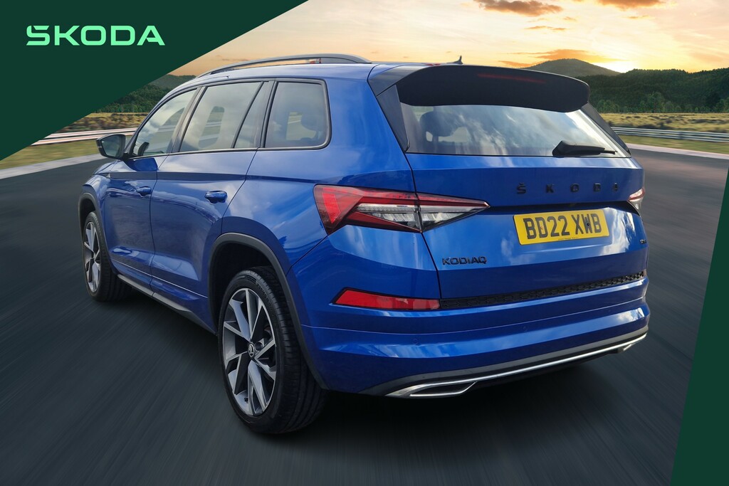 Skoda Kodiaq 2.0 Tdi Sport Line 4X4 Dsg 7 Seat Blue #3