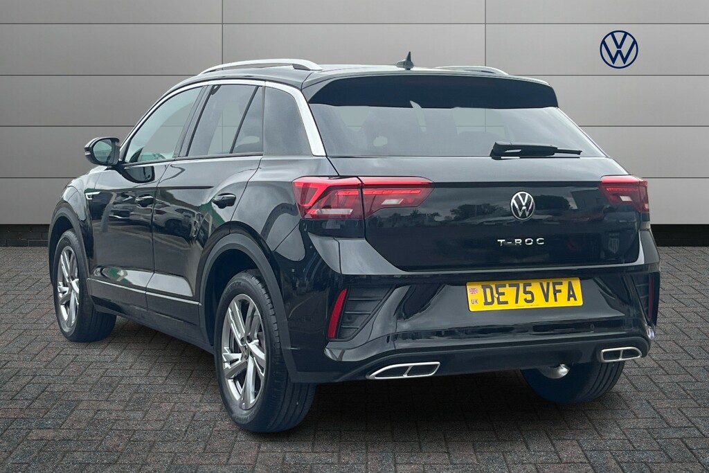 Volkswagen T-Roc 1.5 Tsi R-line DE75VFA Black #3