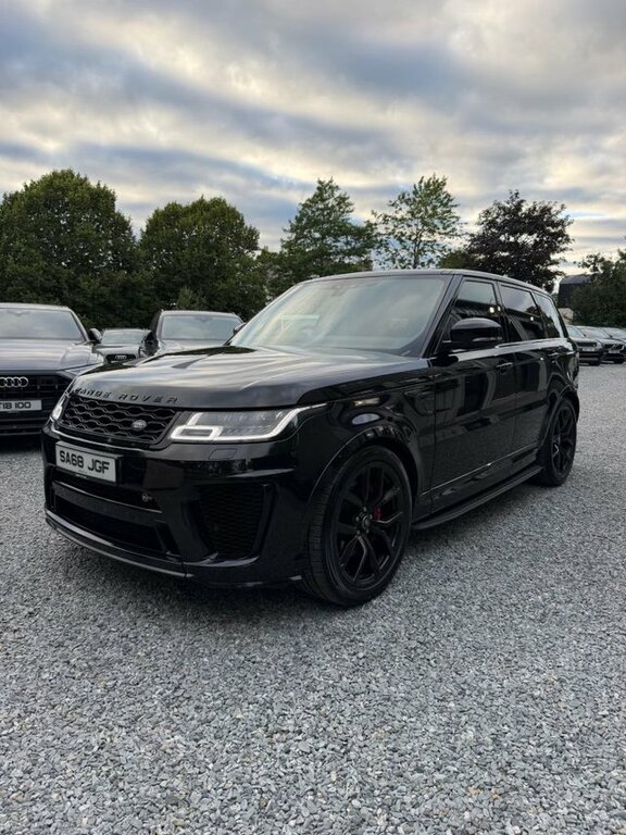 Land Rover Range Rover Sport 2018 5.0 P575 V8 Svr Suv 4Wd Euro VIB470 Black #3