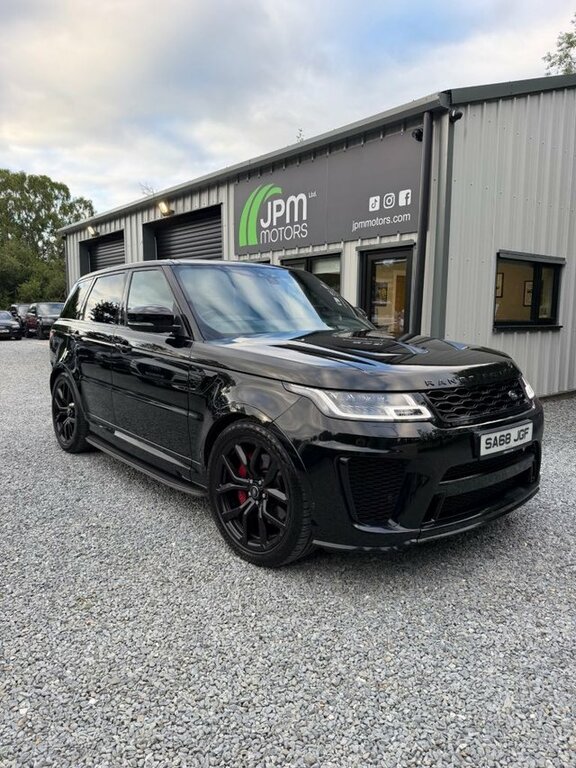 Land Rover Range Rover Sport 2018 5.0 P575 V8 Svr Suv 4Wd Euro Black