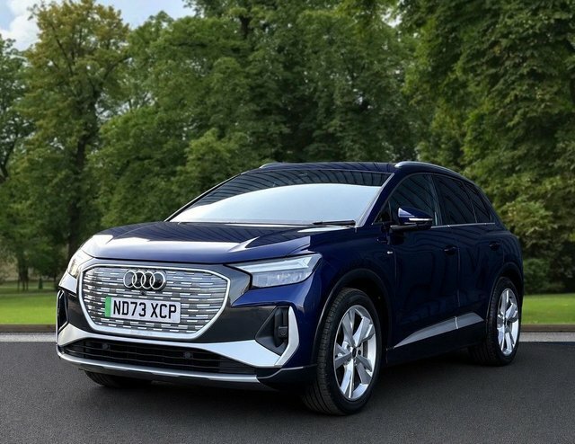 Audi Q4 E Tron 2023 40 S Line Suv 82Kwh 204 Ps ND73XCP Blue #2