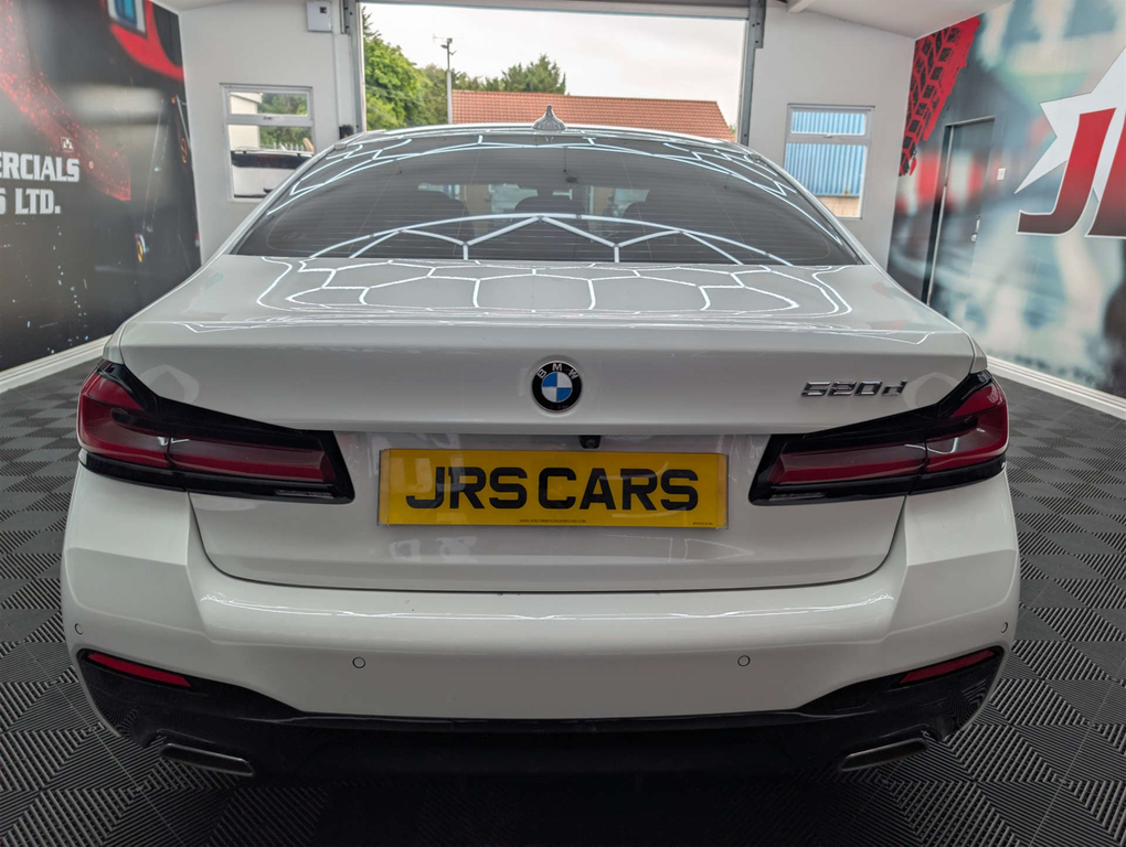 BMW 5 Series 520D M Sport Mhev WA72OMR White #5