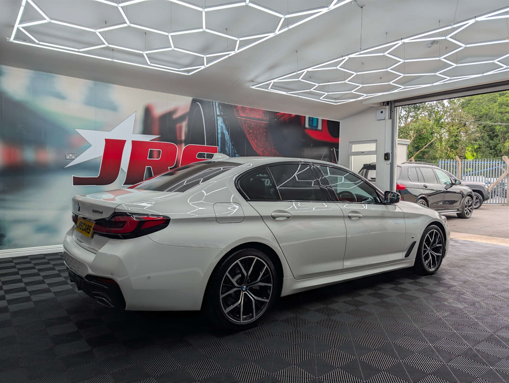 BMW 5 Series 520D M Sport Mhev WA72OMR White #6