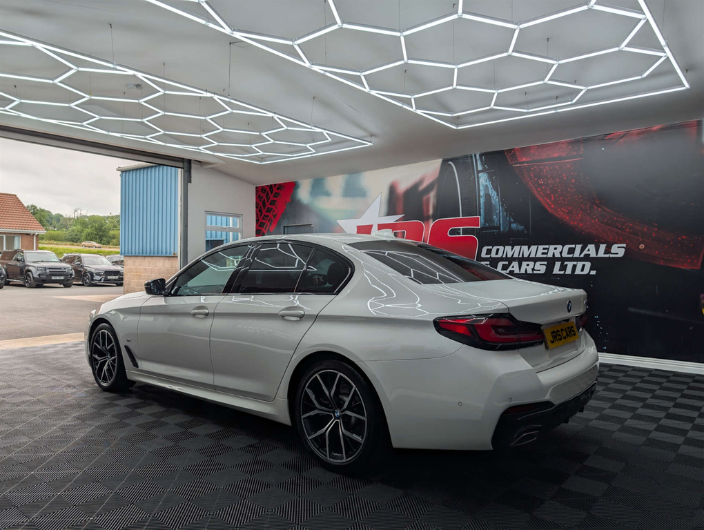 BMW 5 Series 520D M Sport Mhev WA72OMR White #4