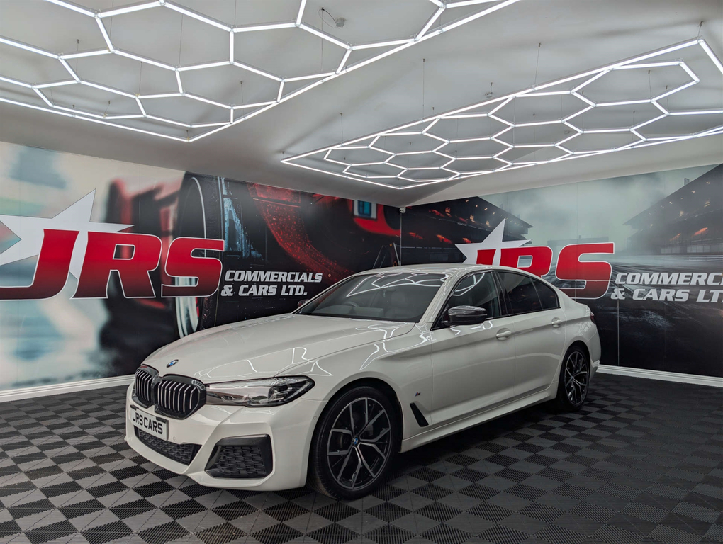 BMW 5 Series 520D M Sport Mhev WA72OMR White #3