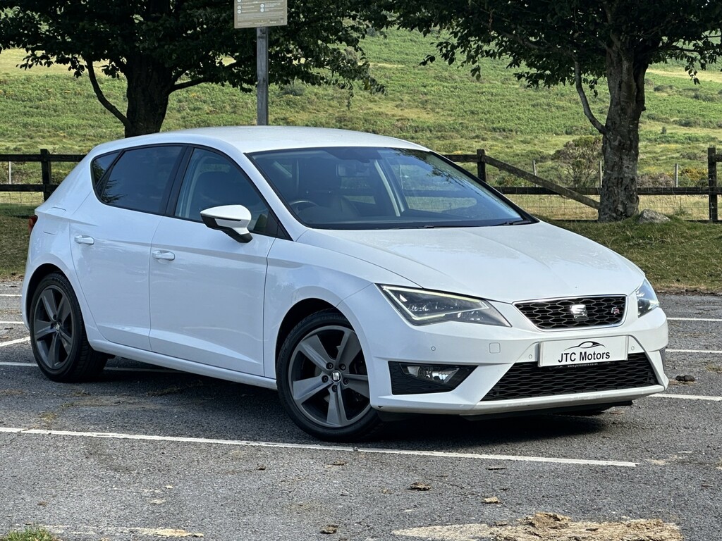 Seat Leon Hatchback 1.4 Ecotsi 150 Fr Technology P KR66FPL White #2