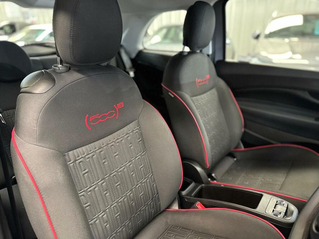 Fiat 500E Red Sat Black #8