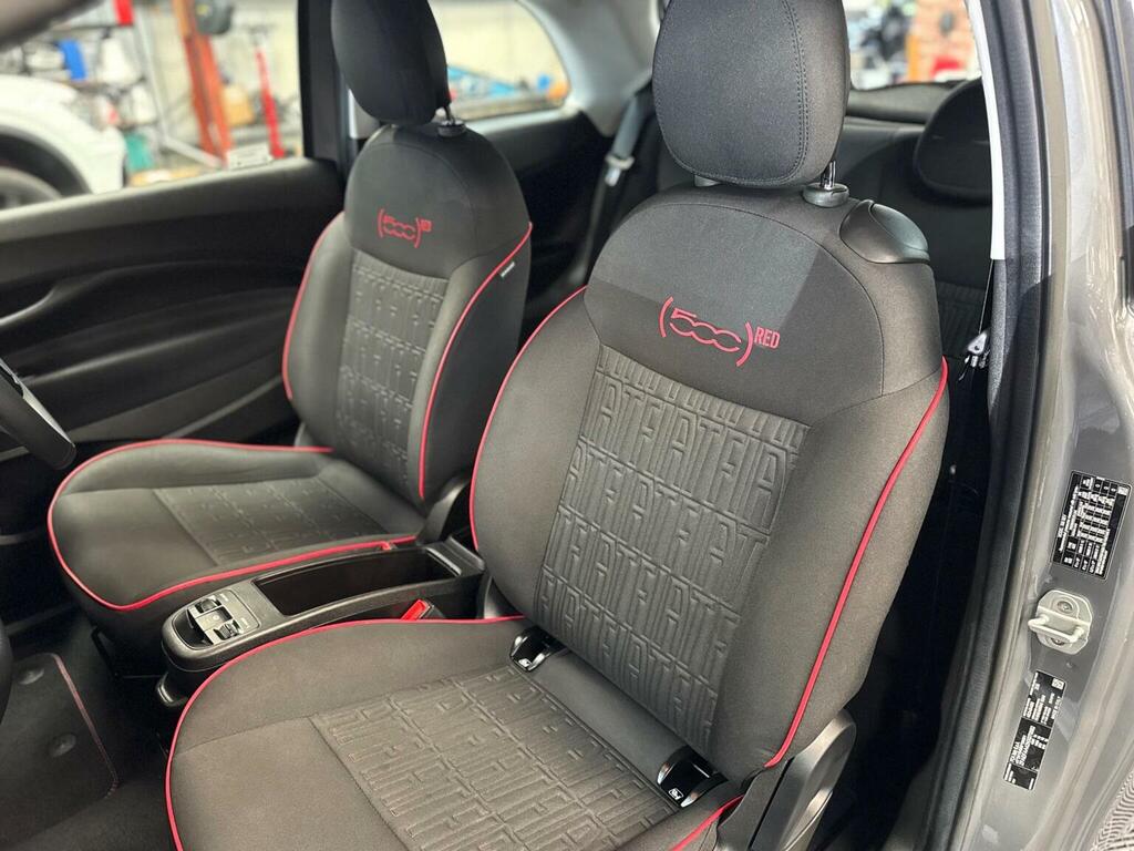 Fiat 500E Red Sat Black #14