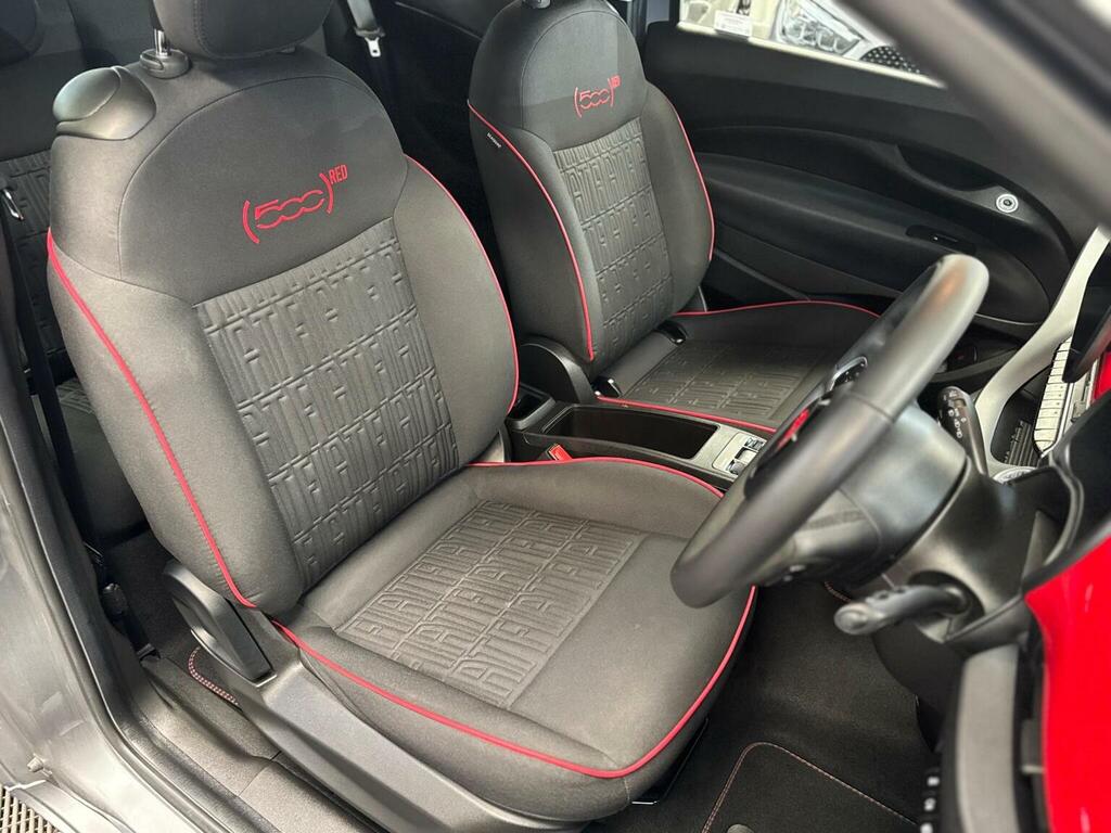 Fiat 500E Red Sat Black #9