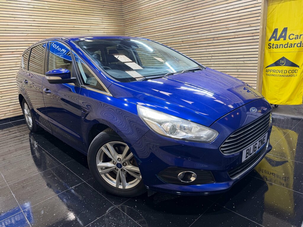 Ford S-Max 2.0 Tdci Titanium Mpv Powershift Euro 6 BL16ZNE Blue #3