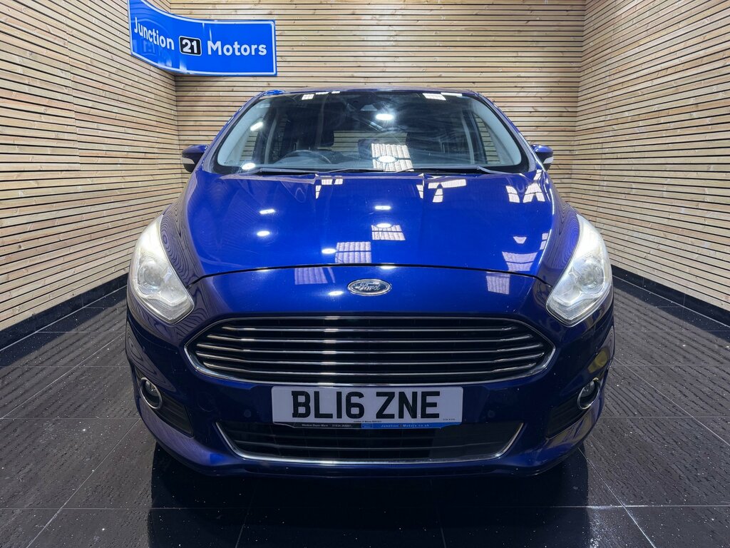 Ford S-Max 2.0 Tdci Titanium Mpv Powershift Euro 6 BL16ZNE Blue #2