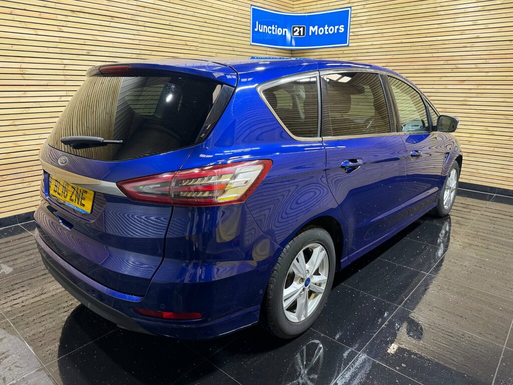 Ford S-Max 2.0 Tdci Titanium Mpv Powershift Euro 6 BL16ZNE Blue #4