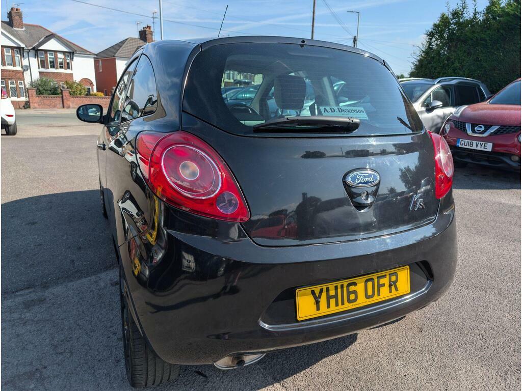 Ford KA 1.2 Zetec Black Edition Euro 6 S S YH16OFR Black #5