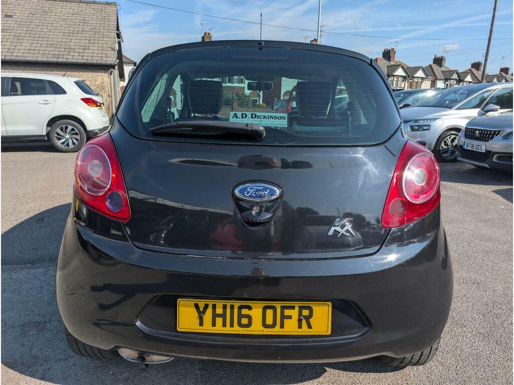 Ford KA 1.2 Zetec Black Edition Euro 6 S S YH16OFR Black #6