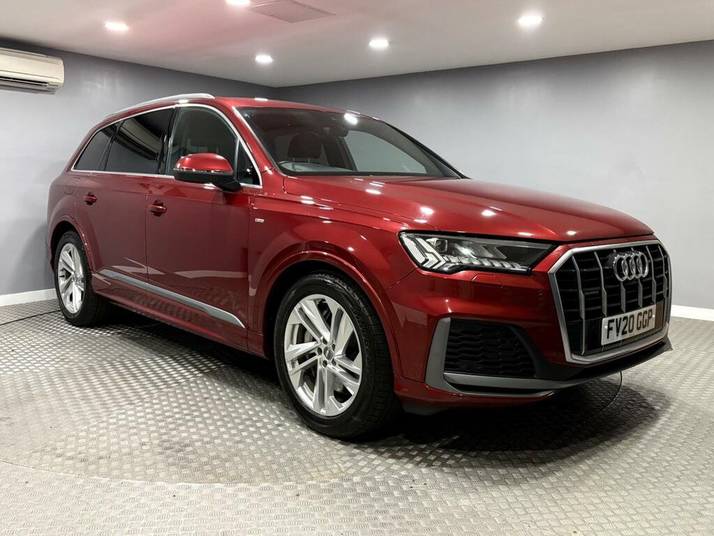 Audi Q7 3.0 Tfsie V6 55 S Line Suv Plug-in Hybr Red