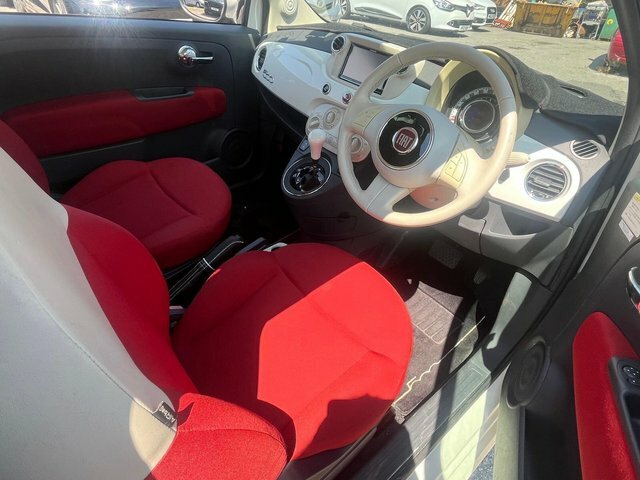 Fiat 500 Hatchback White #8