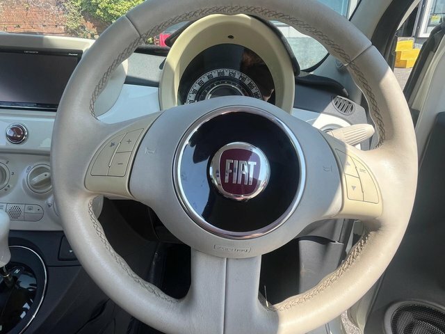 Fiat 500 Hatchback White #9