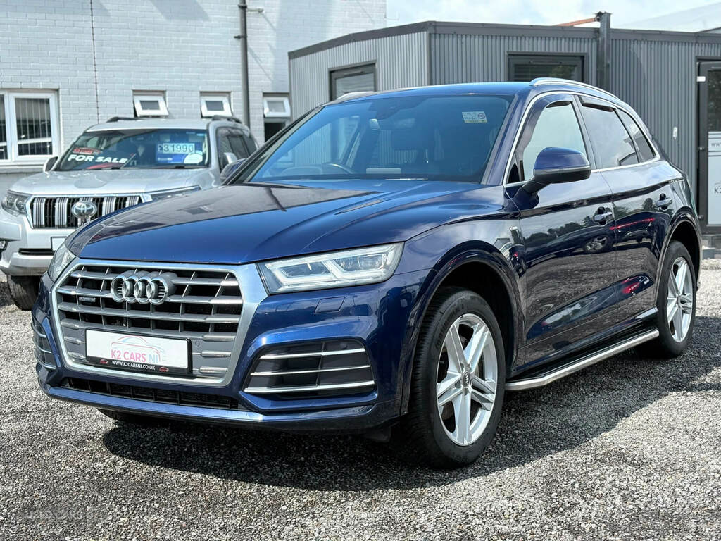 Audi Q5 2.0 Tdi Quattro S Line S Tronic SX17CKV Blue #2
