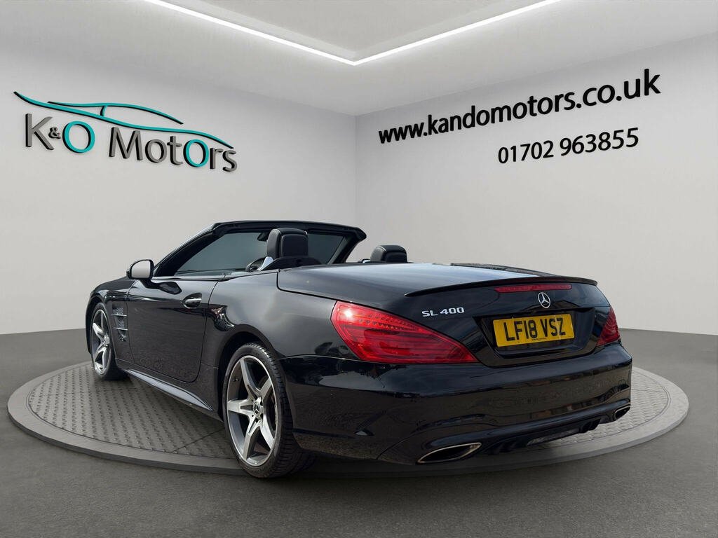 Mercedes-Benz SL Class 3.0 Sl400 V6 Amg Line Premium Roadster G-tronic Black #5