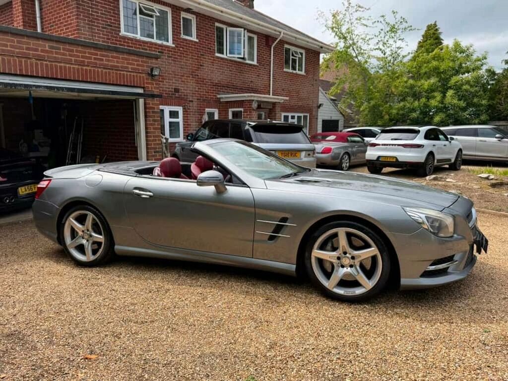 Mercedes-Benz SL Class 5 Sl350 Amg Sport Convertible 2014 Model,designo R Silver #3