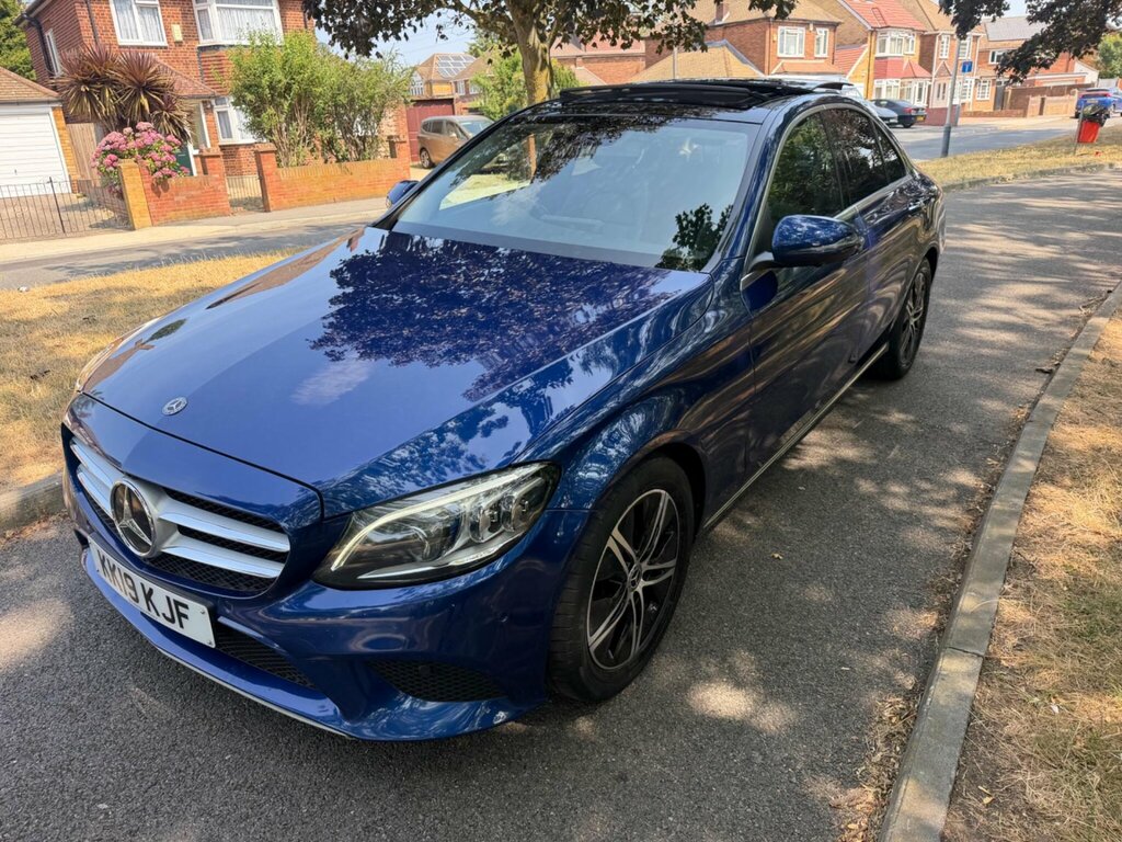 Mercedes-Benz C Class 1.5 C200 Mhev Eq Boost Sport Premium Plus G-tron KK19KJF Blue #3