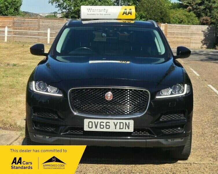 Jaguar F-Pace 2.0 D180 Portfolio Awd Euro 6 Ss OV66YDN Black #4