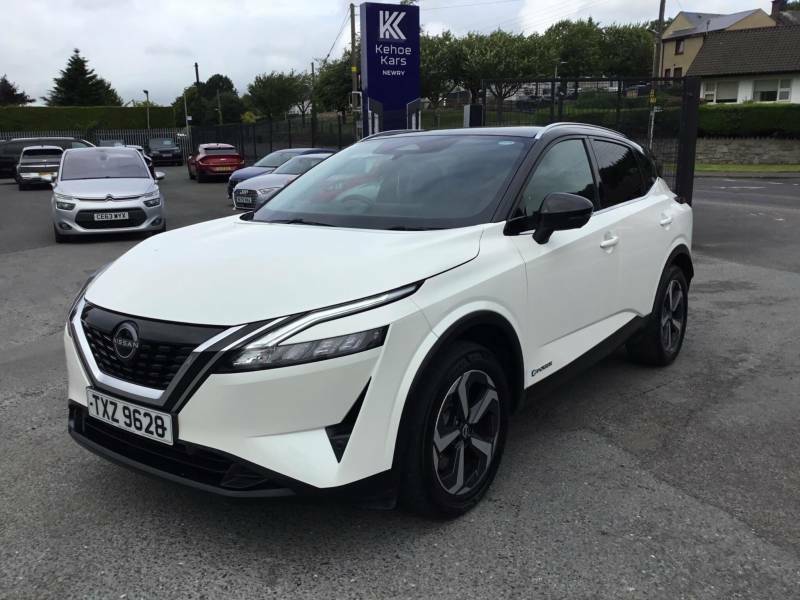 Nissan Qashqai 1.5 H E-power N-connecta Euro 6 Ss White #3