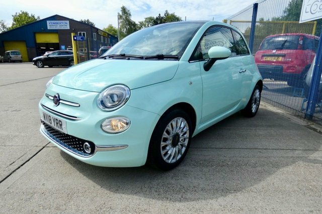Fiat 500 2018 1.2 Lounge Hatchback Euro 6 Green #3