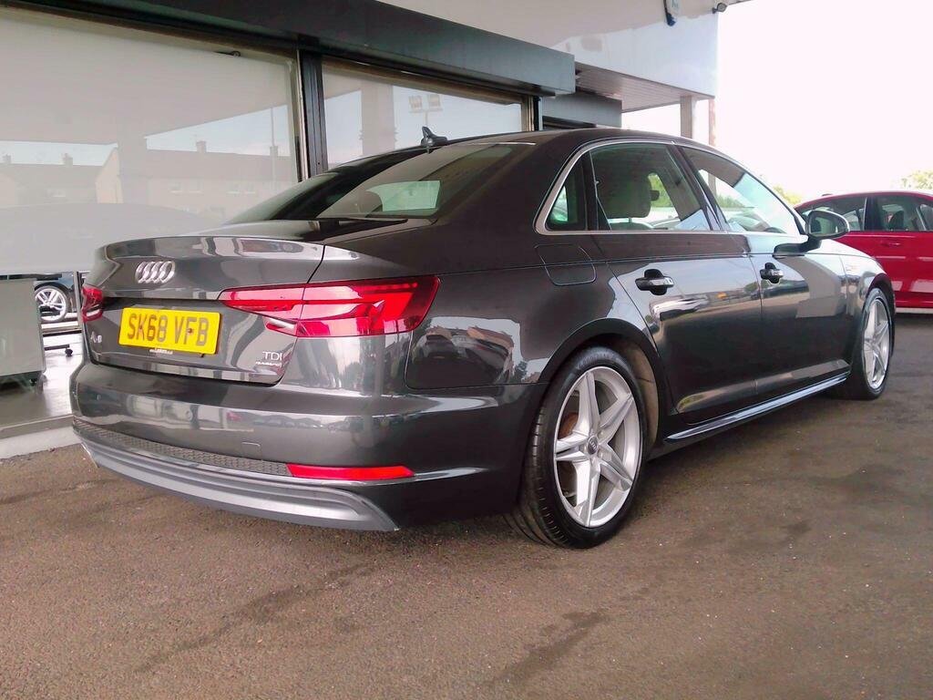 Audi A4 2.0 Tdi 40 S Line S Tronic Quattro Euro 6 S S SK68VFB Grey #4
