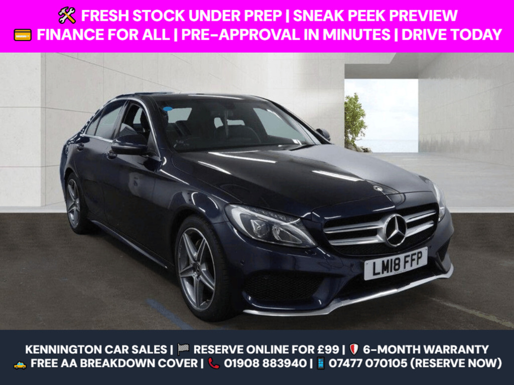 Mercedes-Benz C Class 2.1 C220d Amg Line G-tronic Euro 6 Ss Blue