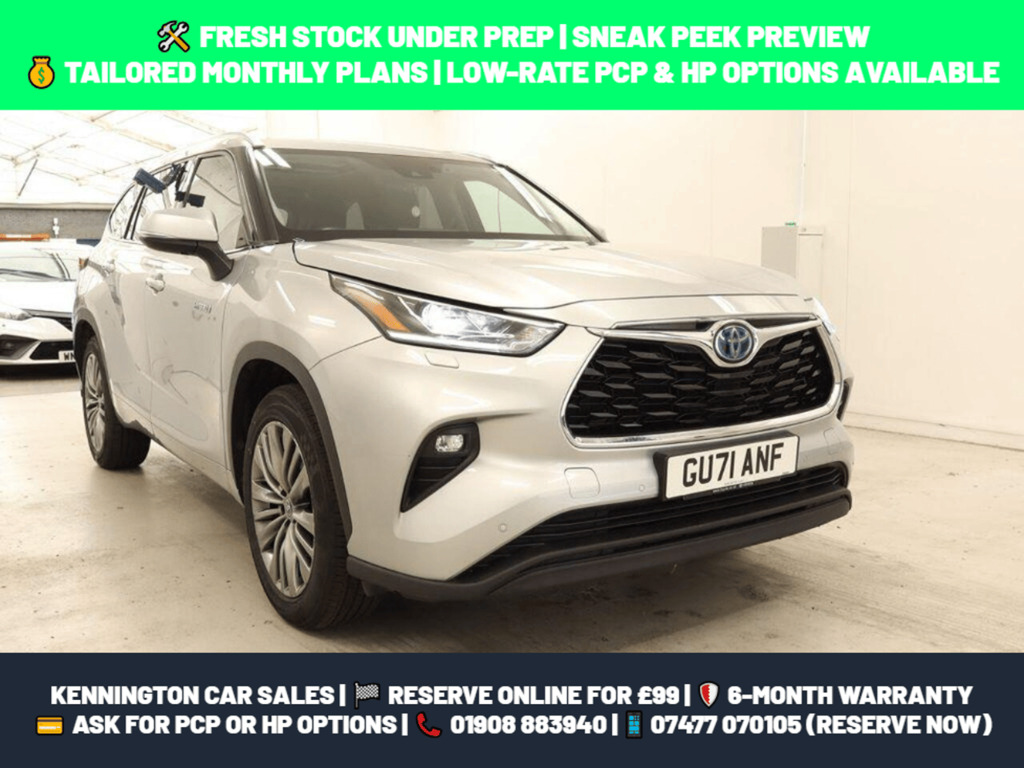 Toyota Highlander 2.5 Vvt-h Excel Cvt 4Wd Euro 6 Ss Silver