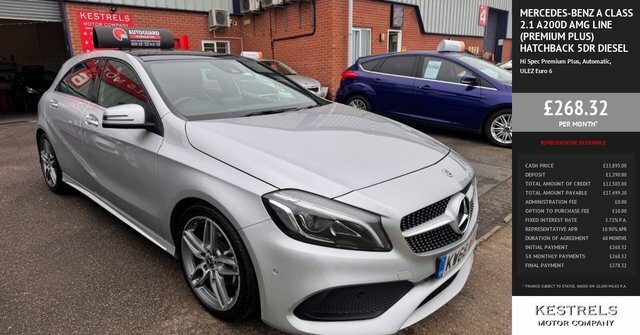 Mercedes-Benz A Class A200d Amg Line Premium Silver