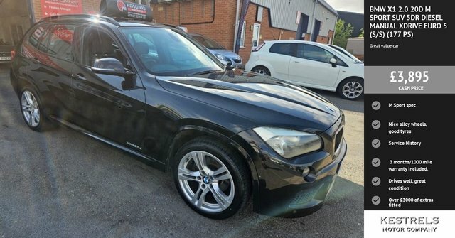 BMW X1 20D M Sport Suv Black