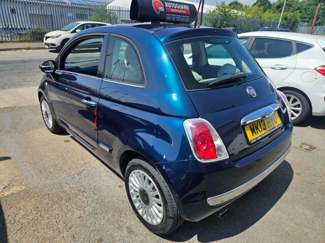 Fiat 500 Lounge Hatchback Blue #5