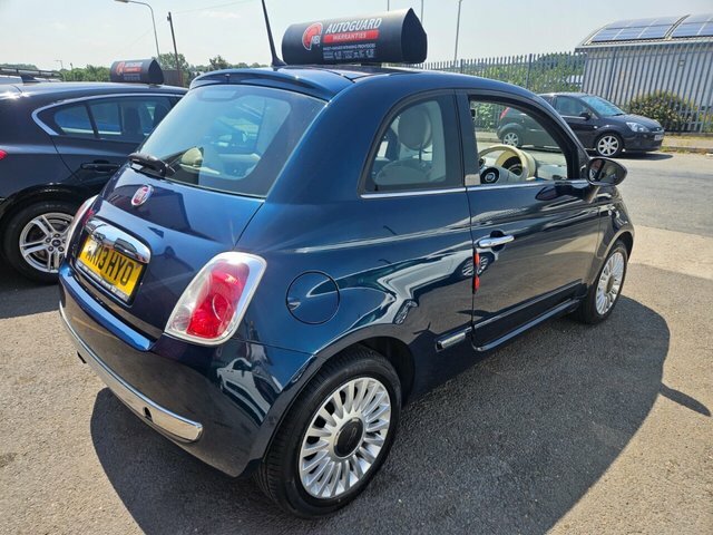Fiat 500 Lounge Hatchback Blue #4